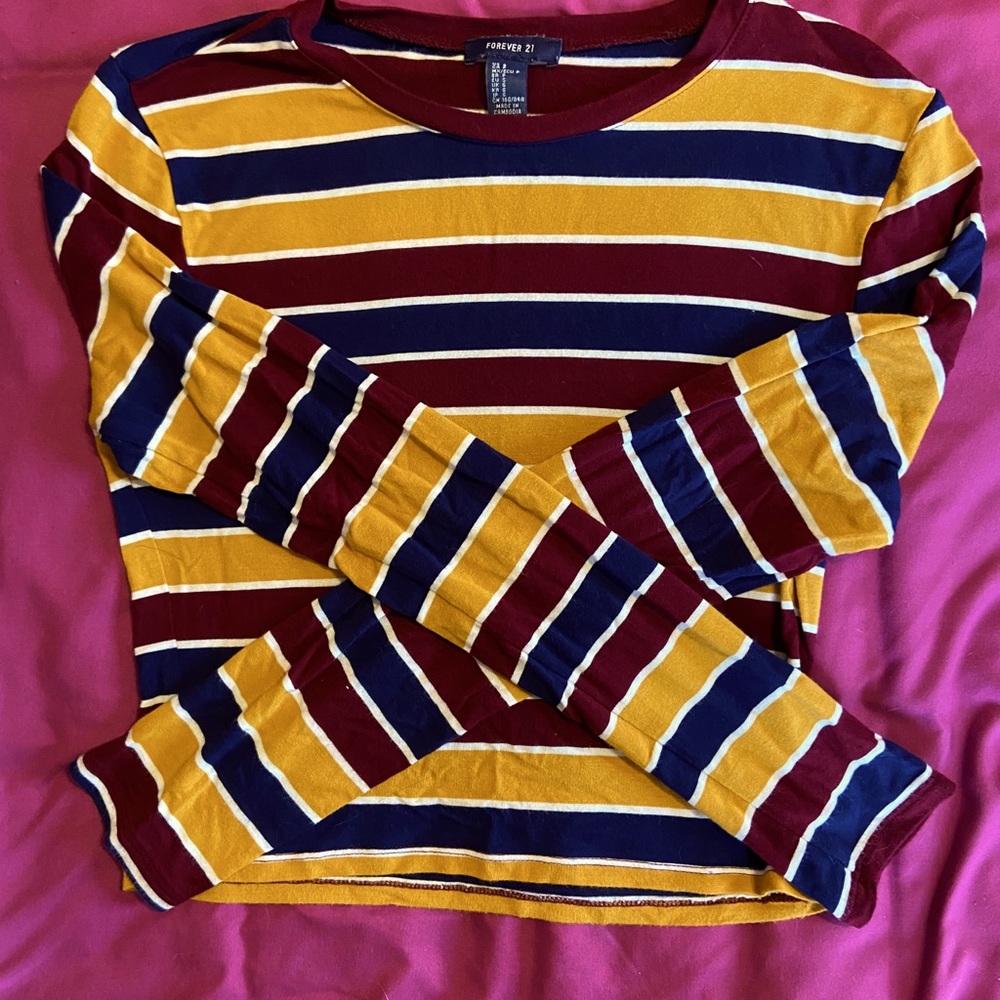 Forever 21 striped long sleeve shirt